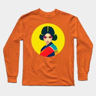 Pretty Geisha Girl Long Sleeve T-Shirt